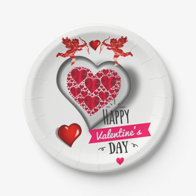 Paper plates Valentine's Day (Front)