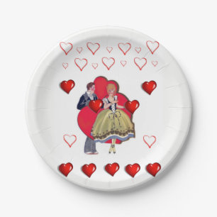 Paper plates Valentine's Day