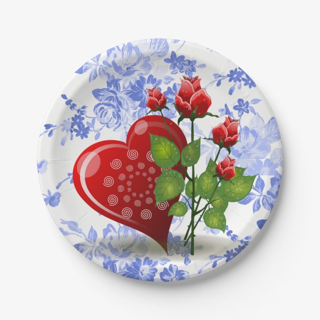 Paper plates Valentine's Day (Front)