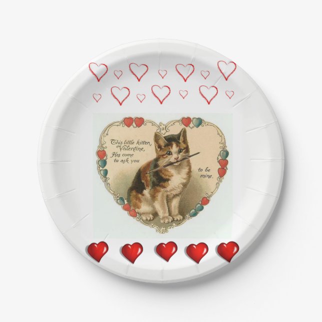 Paper plates Valentine's Day (Front)
