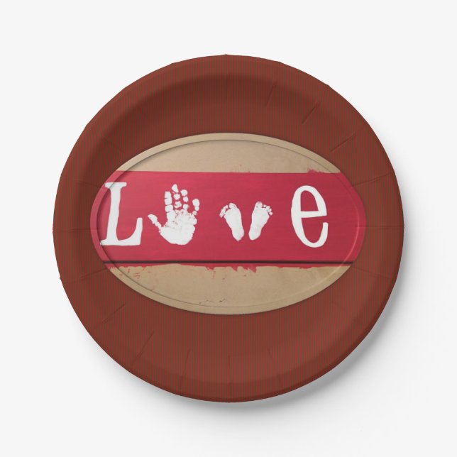 Paper plates Valentine's Day (Front)