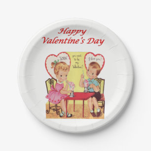 Paper plates Valentine's Day