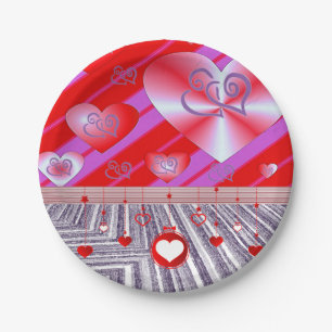 Paper plates Valentine's Day