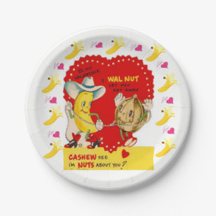 Paper plates Valentine's Day Bananas Cashew