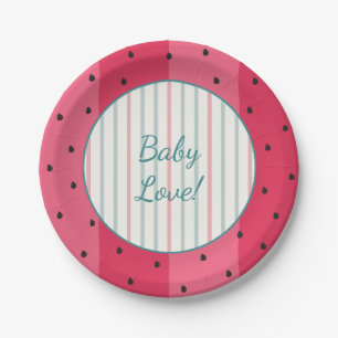 Paper Plates "Watermelon Umbrella"