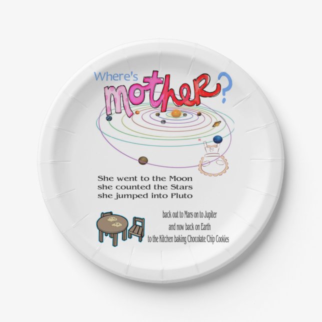 Paper Plates Where's Mother? (Front)