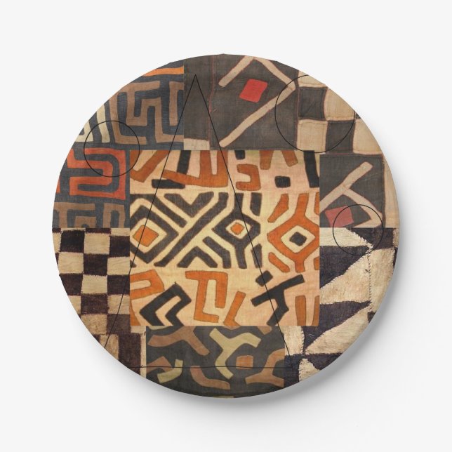 paper plates with a hint of africa (Front)