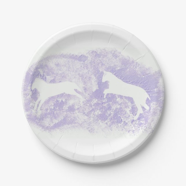 Paper Plates with Horse Design (Front)