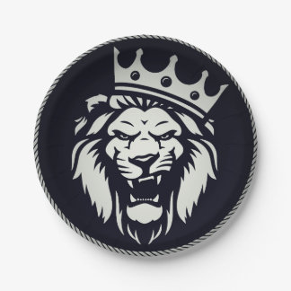 Paper Plates with lion design