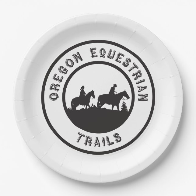 Paper plates with OET logo (Front)