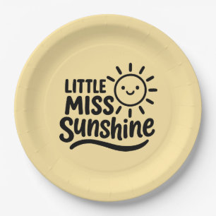 Paper Plato - Little Miss Sunshine Plate