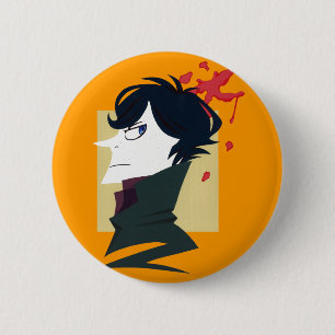 Paper Portrait 2 Inch Round Button