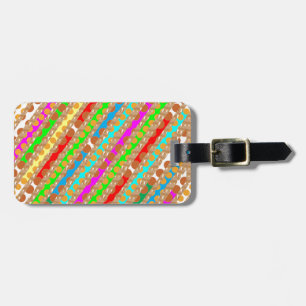 Paper Punch Strips PATCH ART by Navin Joshi Luggage Tag
