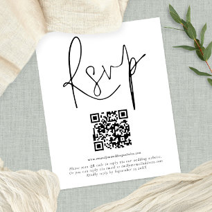 PAPER QR Code Script Wedding RSVP