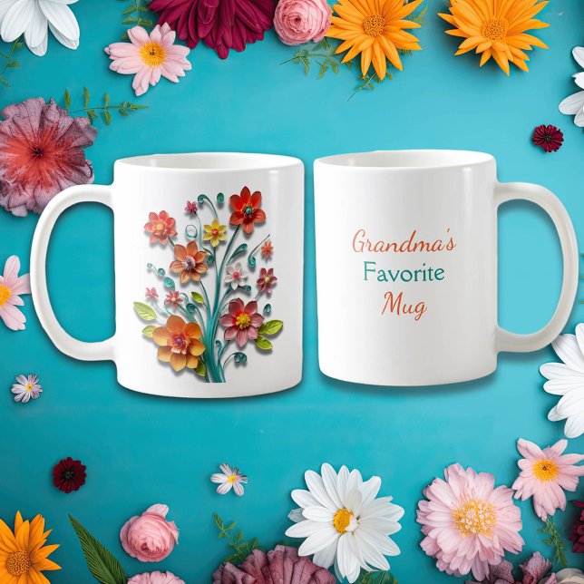 Paper Quilling Flowers | Grandma's Favourite Coffee Mug (Creator Uploaded)