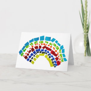 Paper rainbow card