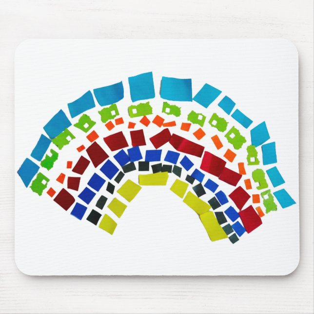 Paper rainbow mouse pad (Front)
