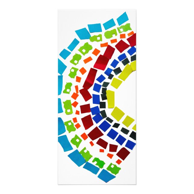 Paper rainbow rack card (Front)