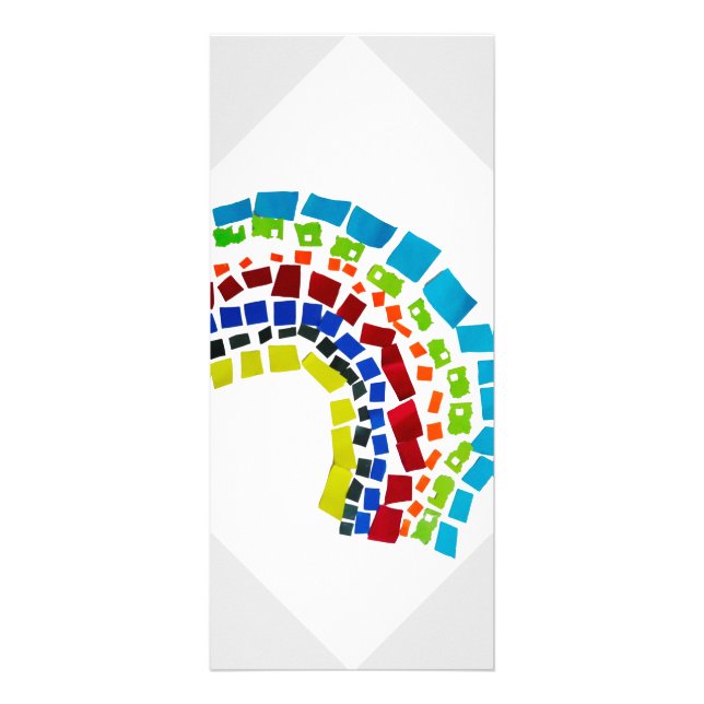 Paper rainbow rack card (Front)