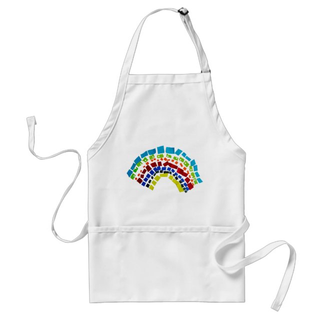 Paper rainbow standard apron (Front)
