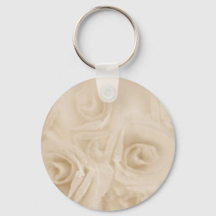 Paper Roses Sepia Keychain