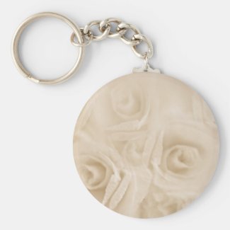 Paper Roses Sepia Keychain