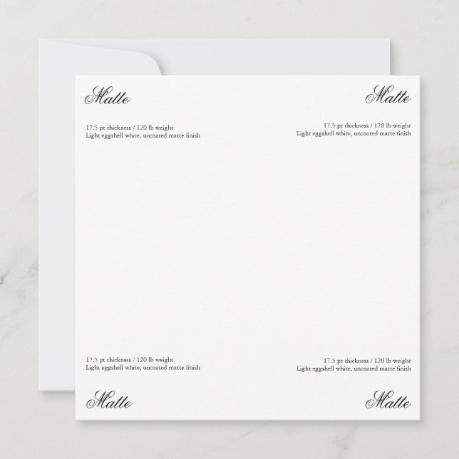 Paper Sample Choose Your Paper Type (Front)