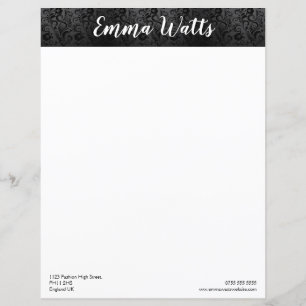 Paper Sheet - Black and White Signature Design