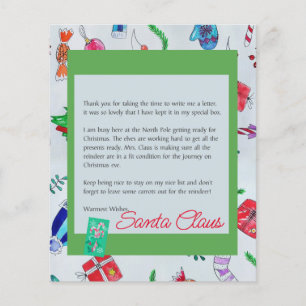 Paper Sheet Customize Santa Letter