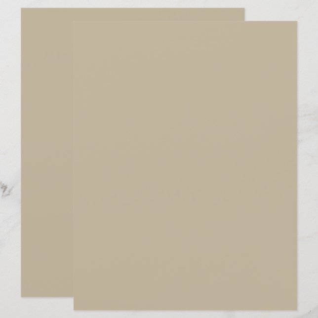 Paper Sheets | Elegant Beige | Creative Stationery (Front/Back)