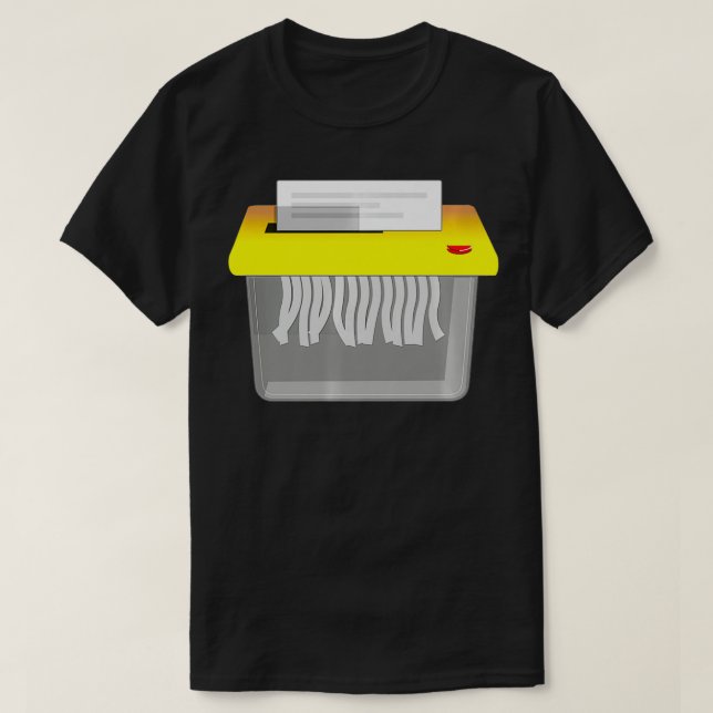 Paper Shredder Premium  T-Shirt (Design Front)