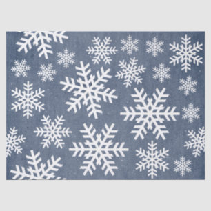 Paper Snowflake Blue Holiday Christmas Pattern