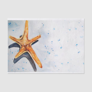 Paper soothes with watercolor of starfish