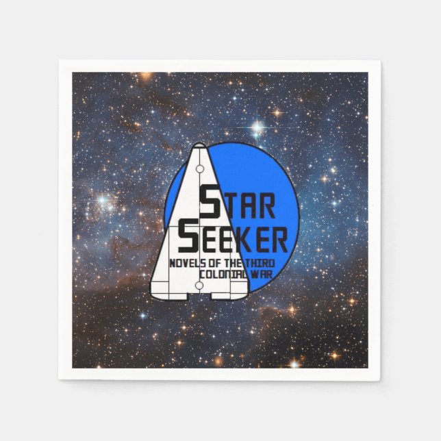 Paper Space Napkins - Star/Galaxy with Logo (Front)