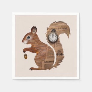 Paper Squirrel Napkin