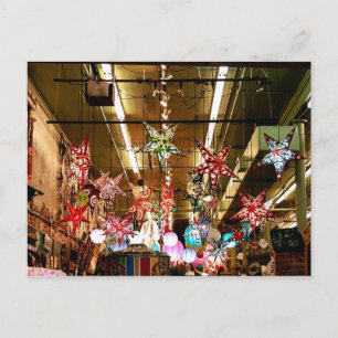 Paper Star Lanterns Postcard