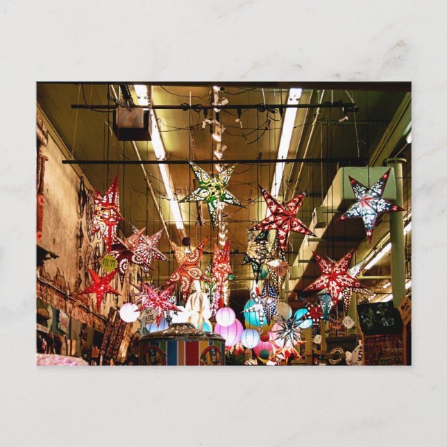 Paper Star Lanterns Postcard (Front)