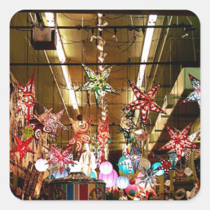 Paper Star Lanterns Sticker