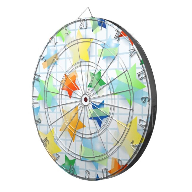 Paper stars dartboard (Front Right)