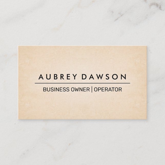 Paper Texture Background Business Card (Front)