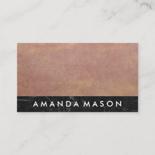 Paper Texture   Black Slate Marble Business Card
