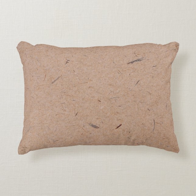 Paper texture brown background accent pillow (Front)