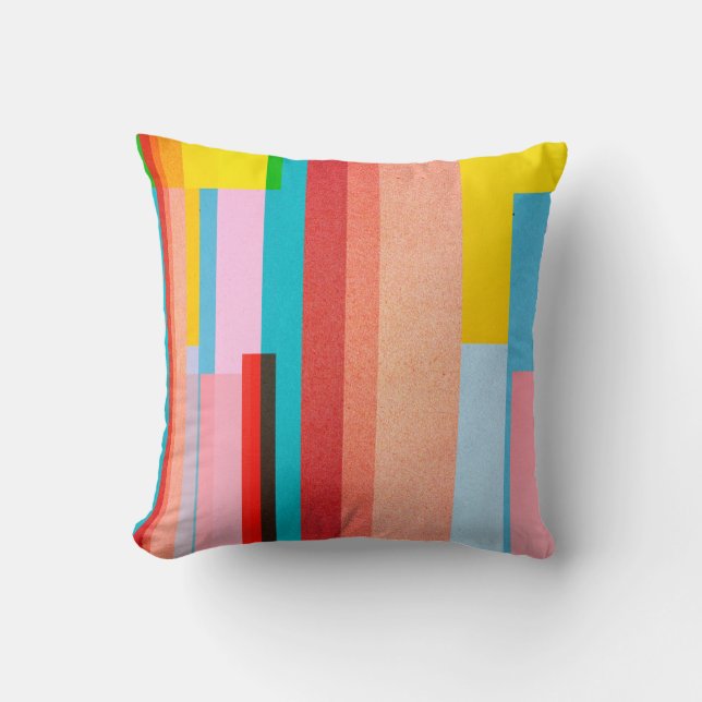Paper texture - colourful background design throw pillow (Front)