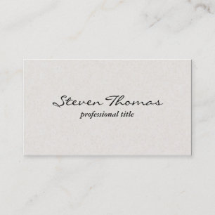 Paper Texture EggShell White Business Card