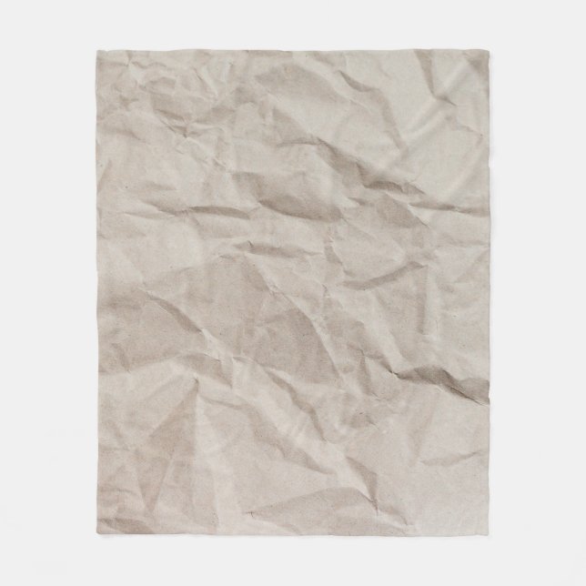 Paper texture wrapping paper fleece blanket (Front)