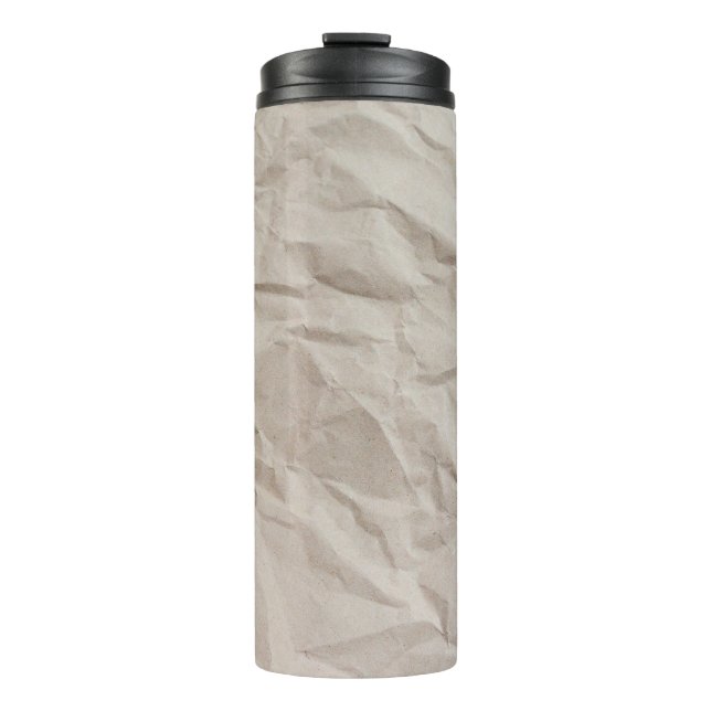 Paper texture wrapping paper thermal tumbler (Front)