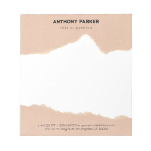 Paper Torn Edges Notepad
