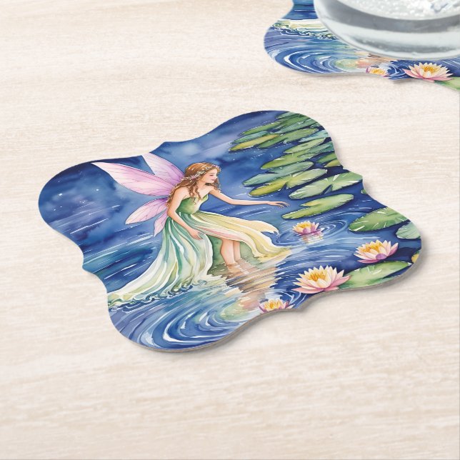 Paper underpants paper coaster (Angled)