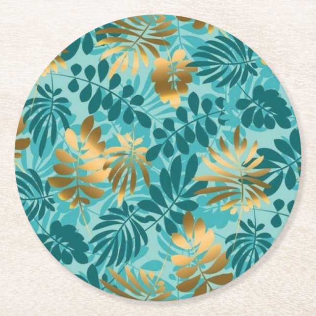 Paper underpants round paper coaster (Front)