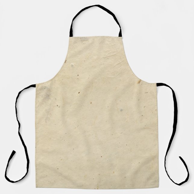 Paper white gray handmade apron (Front)